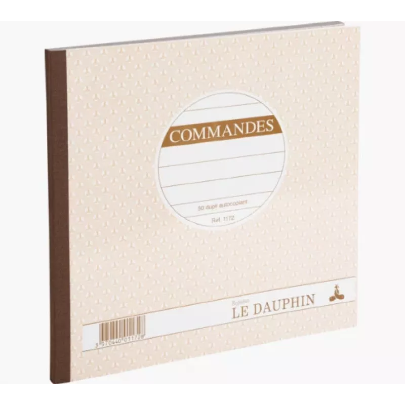 Le Dauphin Manifold Commandes blok objednávkových formulárov, 210 x 210 mm, 2-dielny samoprepisovací, 50 sád, biela/žltá (1172D)