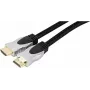 EXERTIS CONNECT High-Speed-HDMI kábel s Ethernet, pozlátený, pletený, 1,5 m, čierny 127899