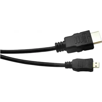EXERTIS CONNECT Micro-HDMI kábel, High Speed s Ethernet, pozlátený, HDMI Type-A na Micro HDMI Type-D, 2,0 m 128495