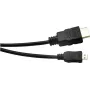 EXERTIS CONNECT Micro-HDMI kábel, High Speed s Ethernet, pozlátený, HDMI Type-A na Micro HDMI Type-D, 2,0 m 128495