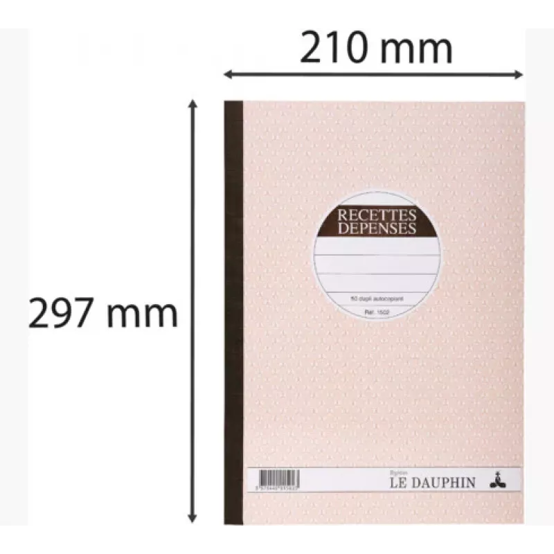 Le Dauphin Manifold Recettes-Dépenses, 297 x 210 mm, dupli (1502D) - 1 blok