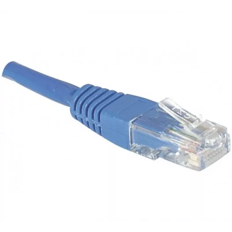 EXERTIS CONNECT CAT.6 U/UTP patch kábel, 1,5 m, modrý, RJ45, ochrana západky 246740