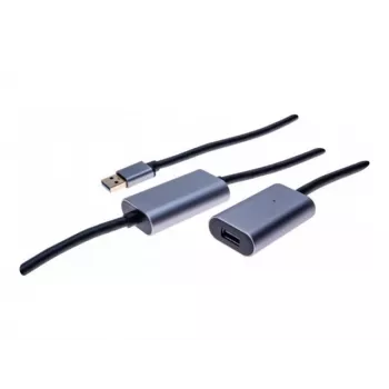 EXERTIS CONNECT aktívny USB 3.0 predlžovací kábel 10m, USB-A konektor samec na USB-A konektor samica, 5Gbps, čierna 149264