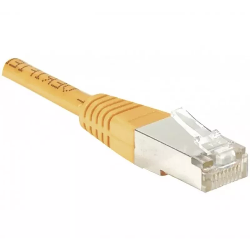 EXERTIS CONNECT CAT.6 F/UTP patch kábel, oranžový, 0,5 m, Slim Snagless 234100