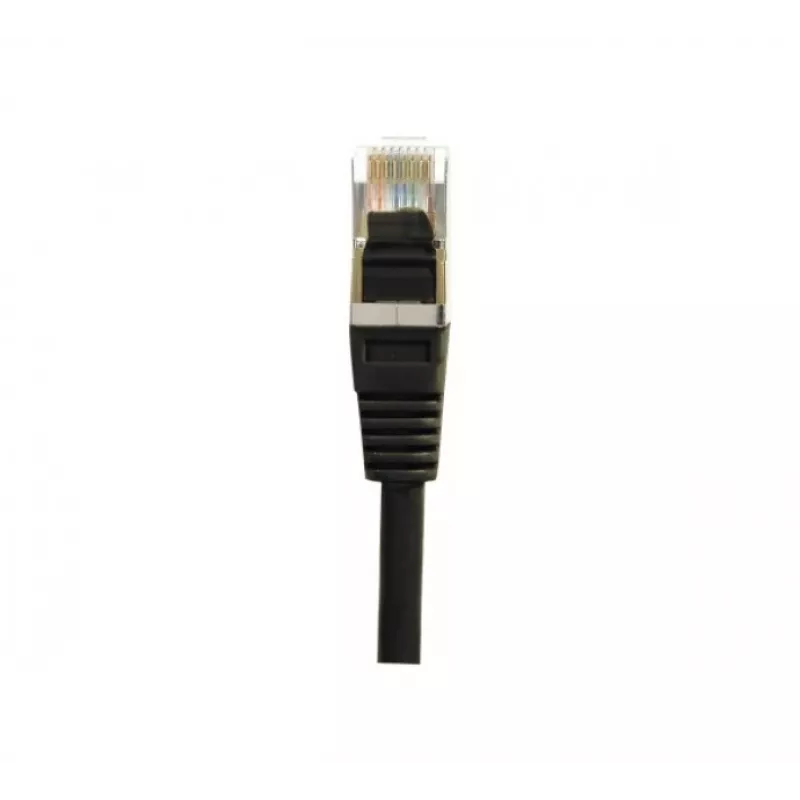 EXERTIS CONNECT Cat.6 F/UTP patch kábel, 25 m, čierny, RJ45, Slim Snagless Boot 234290