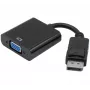 Exertis Connect DisplayPort 1.2 na VGA adaptér so stereo zvukom, aktívny, DisplayPort konektor samec na VGA konektor samica, čierna (127370)