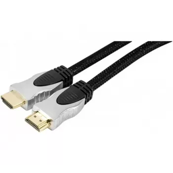 EXERTIS CONNECT High-Speed-HDMI kábel s Ethernetom, pozlátený, pletený plášť, 3,0 m, čierny 127911