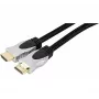 EXERTIS CONNECT High-Speed-HDMI kábel s Ethernetom, pozlátený, pletený plášť, 3,0 m, čierny 127911