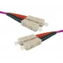 Exertis Connect OM4 optický patch kábel, SC duplex na SC duplex, UPC, 20 m, 50/125 µm, HD, 2 mm 392818