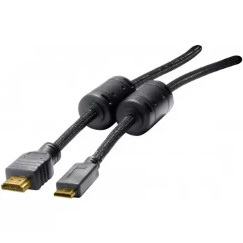 EXERTIS CONNECT Mini-HDMI kábel, High-Speed-HDMI, pozlátený, HDMI Type-A konektor samec na Mini-HDMI Type-C konektor samec, 3,0 m 128280
