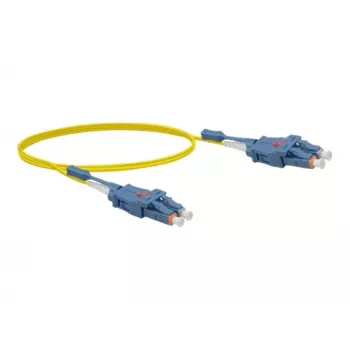 Exertis Connect LC/UPC na LC/UPC Single-Mode OS2 duplex LWL patch kábel, 5m, LSZH, Uniboot, žltý 392934