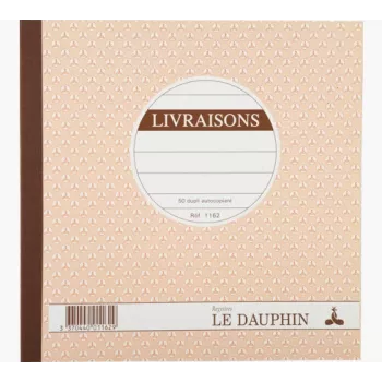 Le Dauphin kniha dodacích listov, 210 x 210 mm, duplikát (1162D) - 1 kniha