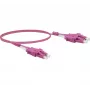 EXERTIS CONNECT Uniboot LWL patch kábel, 50/125 µm OM4, LC duplex na LC duplex, UPC, erika violet, 3,0 m 392953