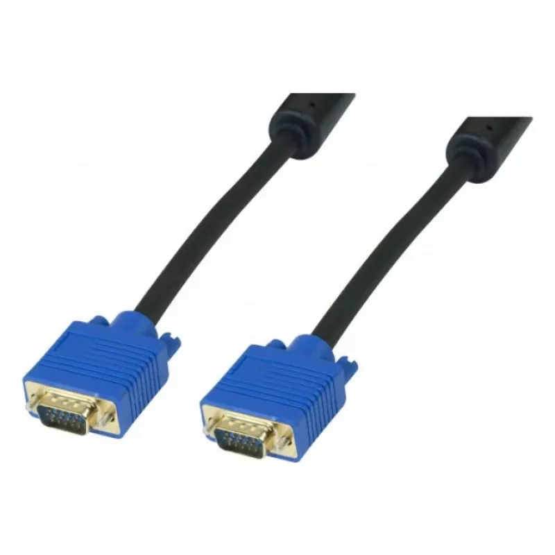 EXERTIS CONNECT S-VGA Premium monitorový kábel, pin 9 spojený, 15-pol. HD D-Sub konektor samec/samec, 5,0 m 138721