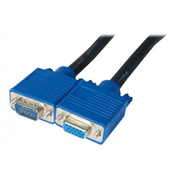 EXERTIS CONNECT Premium S-VGA predlžovací kábel, 15,0 m, čierny 138841