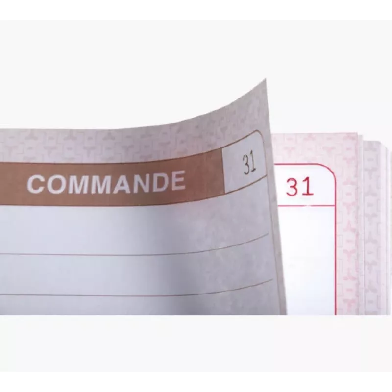 LE DAUPHIN Manifold Commandes A4 objednávkové formuláre s prekopírovaním, 2-dielne, samoprepisovacie, 297 x 210 mm, 50 sád na blok 1272D
