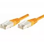 Exertis Connect 234140 Prepojovací kábel Cat.6 F/UTP, 5 m, oranžový, Slim Bend Protection