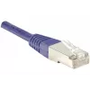EXERTIS CONNECT Cat6 F/UTP patch kábel, fialový, 1,0 m, Slim Snagless Boot 234170