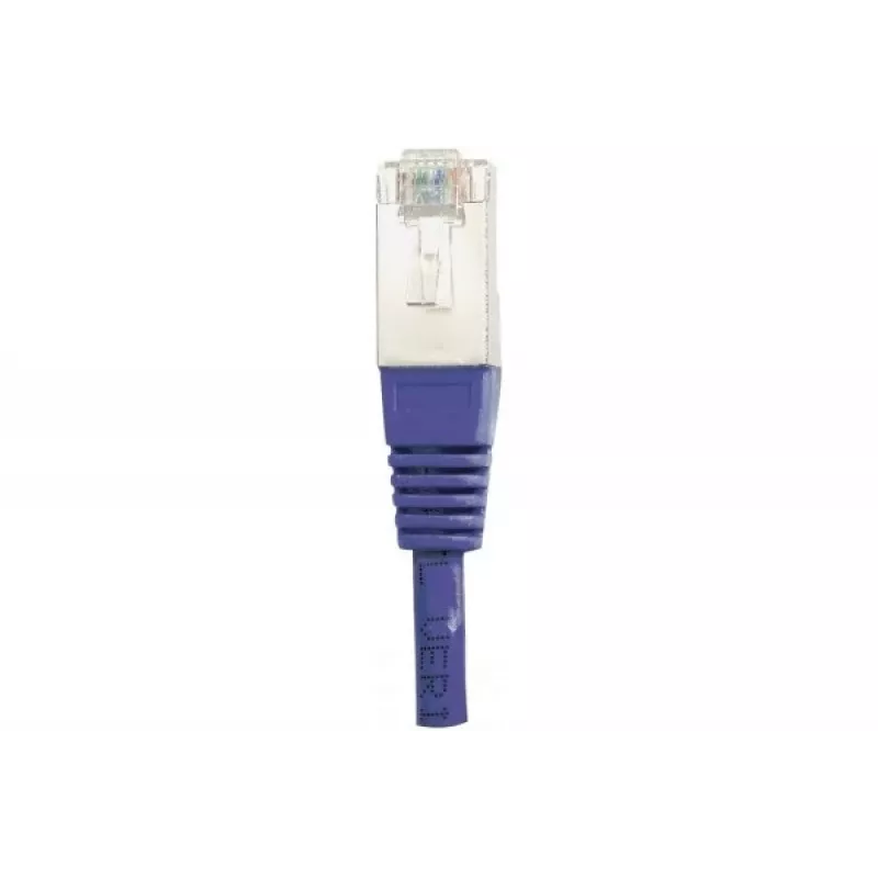 EXERTIS CONNECT Cat6 F/UTP patch kábel, fialový, 1,0 m, Slim Snagless Boot 234170