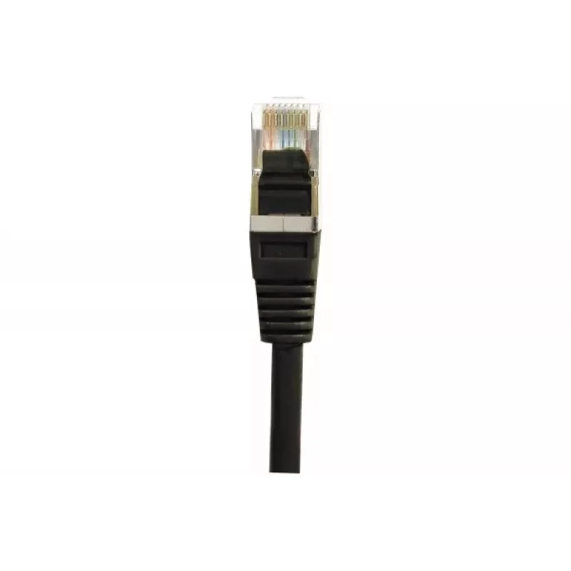 EXERTIS CONNECT Cat6 F/UTP patch kábel, 3 m, čierny, Slim Snagless Boot 234250