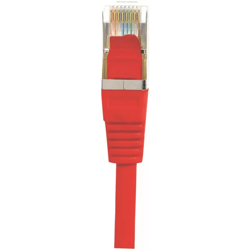 EXERTIS CONNECT Cat.6 F/UTP patch kábel, červený, 1,0 m, Slim Snagless Boot 842103