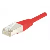 EXERTIS CONNECT Cat.6 F/UTP patch kábel, červený, 1,0 m, Slim Snagless Boot 842103