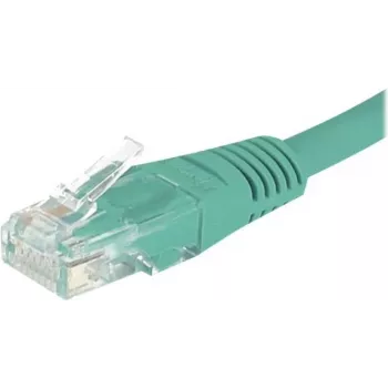 EXERTIS CONNECT Cat6 U/UTP patch kábel, 5m, zelený, RJ45, ochrana západky 244750