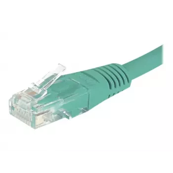 EXERTIS CONNECT Cat6 U/UTP patch kábel, 5m, zelený, RJ45, ochrana západky 244750