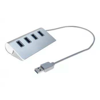 Exertis Connect 4-portový USB 3.0 hub - desktop - čierny 021312