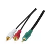 Exertis Connect 108791 audio kábel 3 m 3,5 mm na 2 x RCA konektor samec čierny