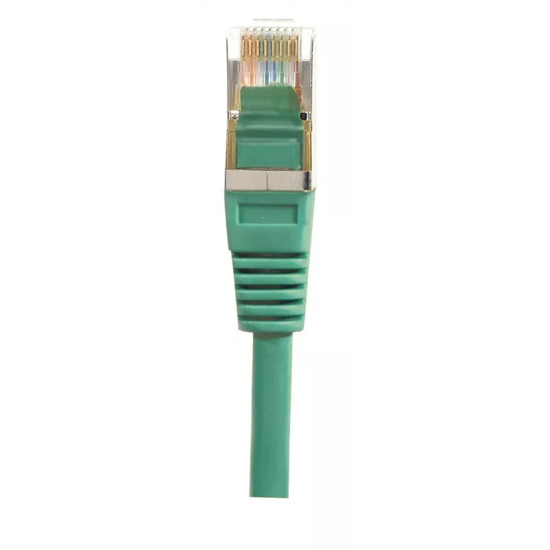 EXERTIS CONNECT Cat.6 F/UTP patch kábel, zelený, 1,0 m, Slim Snagless 842102