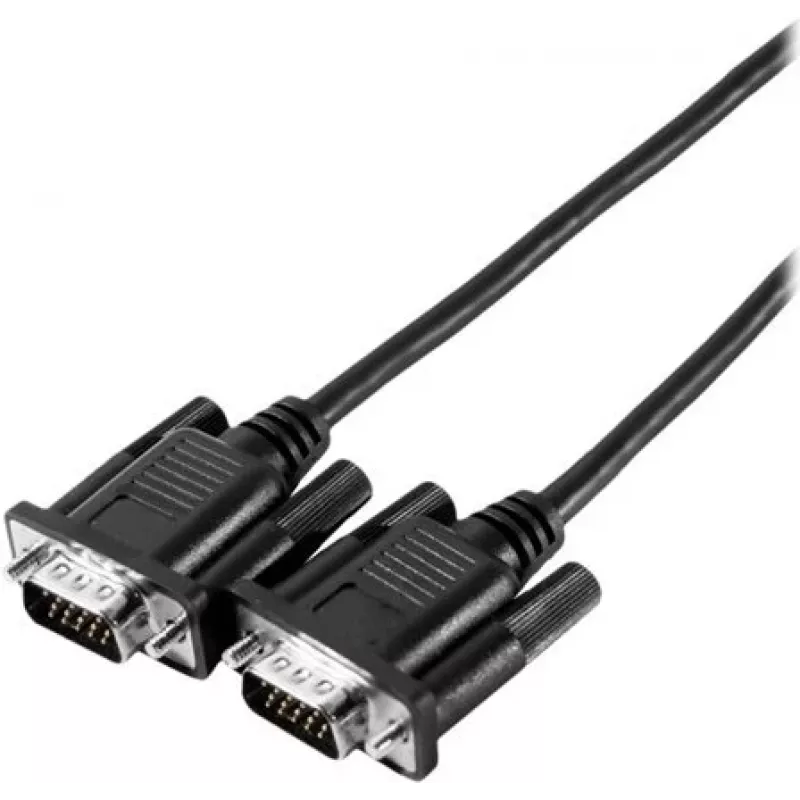 EXERTIS CONNECT SVGA monitorový kábel Eco, 15-pol HD D-Sub konektor samec-samec, 2,0 m, čierny 117700