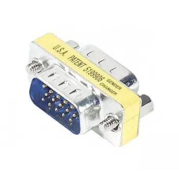 TECLINE Mini Gender Changer, 15-pinový HD D-Sub konektor samec na samec pre VGA (50408)