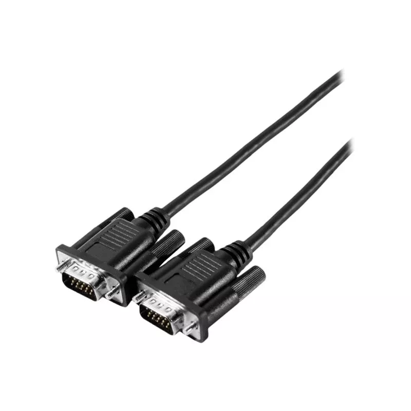 EXERTIS CONNECT SVGA monitorový kábel Eco, 15-pinový HD D-Sub konektor samec-samec, 10,0 m, čierny 117740