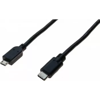 Exertis Connect USB-C na Micro-USB Type B kábel, USB 2.0, 1 m, čierny 532481