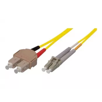 TECLINE OS2 singlemode optický patch kábel SC duplex na LC duplex, 9/125 µm, UPC, LSZH, žltý, 7,5 m 39989607