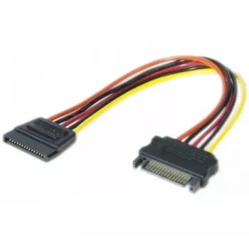 EXERTIS CONNECT SATA napájací predlžovací kábel, SATA konektor samec na SATA konektor samica, 0,2 m 147564