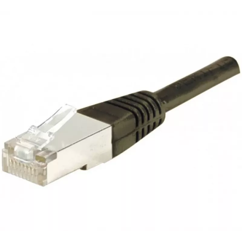 Exertis Connect 234230 Cat6 F/UTP sieťový patch kábel 1 m čierny