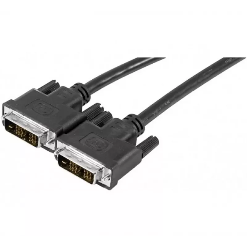 EXERTIS CONNECT DVI-D Single Link monitorový kábel, 18+1 pin konektor samec na konektor samec, 1,8 m, čierny 127475
