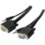EXERTIS CONNECT S-VGA monitorový kábel s audiom, 15-pinový HD D-Sub konektor samec na konektor samec, 5,0 m, čierny 137221