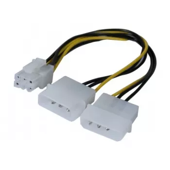 EXERTIS CONNECT Molex na PCI-E napájací adaptérový kábel, 25 cm 146691