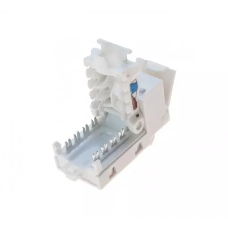 TECLINE RJ45 Keystone Jack, Cat.6 UTP, bez nástroja, biely 272883