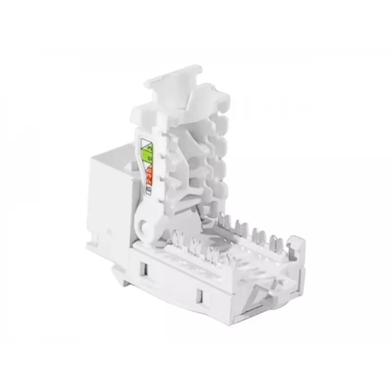 TECLINE RJ45 Keystone Jack, Cat.6 UTP, bez nástroja, biely 272883