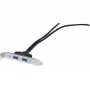 Exertis Connect USB 2.0 predlžovací kábel, USB-A konektor samec na USB-A konektor samica, 0,25 m, čierny 146697