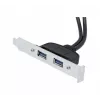 Exertis Connect USB 2.0 predlžovací kábel, USB-A konektor samec na USB-A konektor samica, 0,25 m, čierny 146697