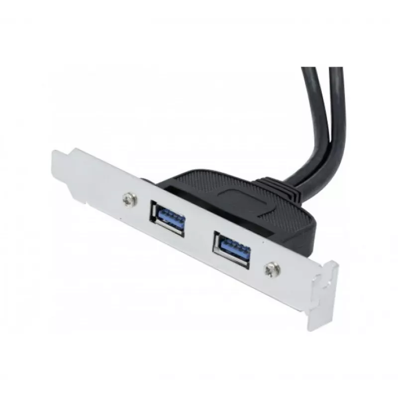 Exertis Connect USB 2.0 predlžovací kábel, USB-A konektor samec na USB-A konektor samica, 0,25 m, čierny 146697