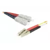 Exertis Connect LC/UPC na ST/UPC Multimode Duplex LWL patch kábel, OM2 50/125µm, LSZH, oranžový, 3m 392673