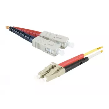 Exertis Connect LC/UPC na ST/UPC Multimode Duplex LWL patch kábel, OM2 50/125µm, LSZH, oranžový, 3m 392673