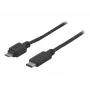 EXERTIS CONNECT USB 2.0 kábel, USB Type-C na Micro-B, čierny, 1,0 m 150301