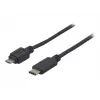 EXERTIS CONNECT USB 2.0 kábel, USB Type-C na Micro-B, čierny, 1,0 m 150301